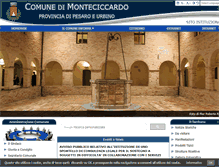 Tablet Screenshot of comune.monteciccardo.pu.it